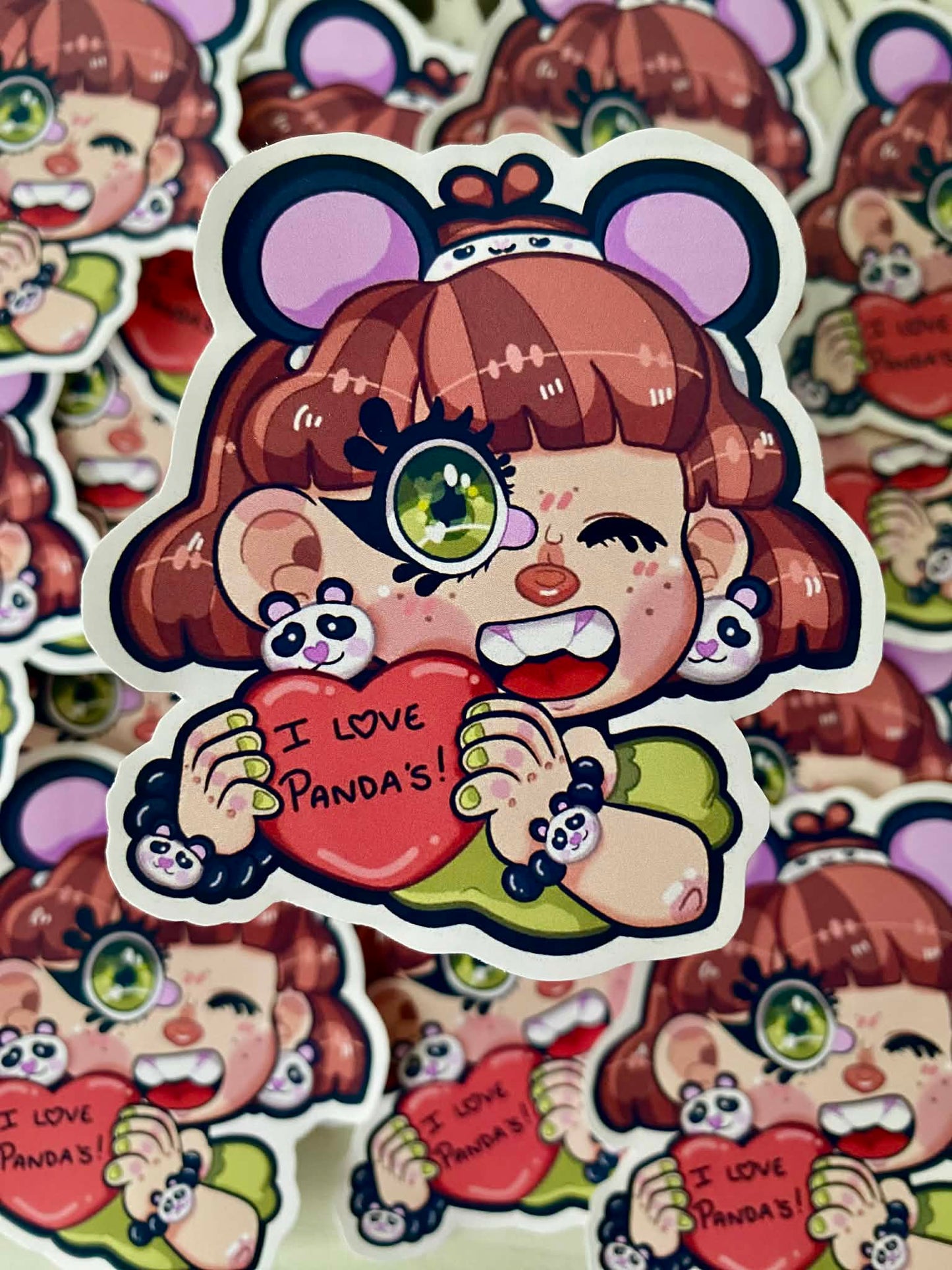 panda lover cutie sticker
