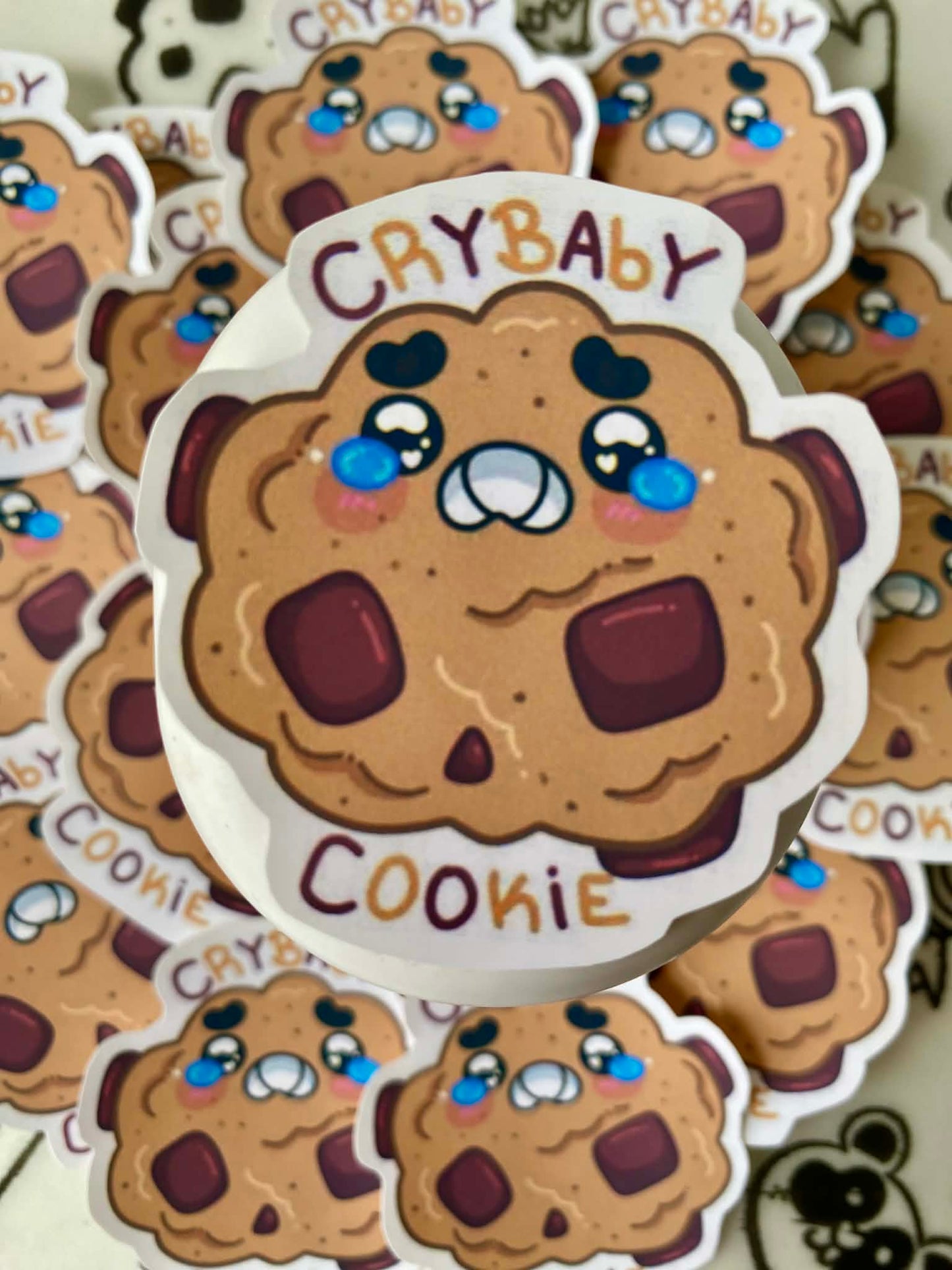 Crybaby cookie sticker