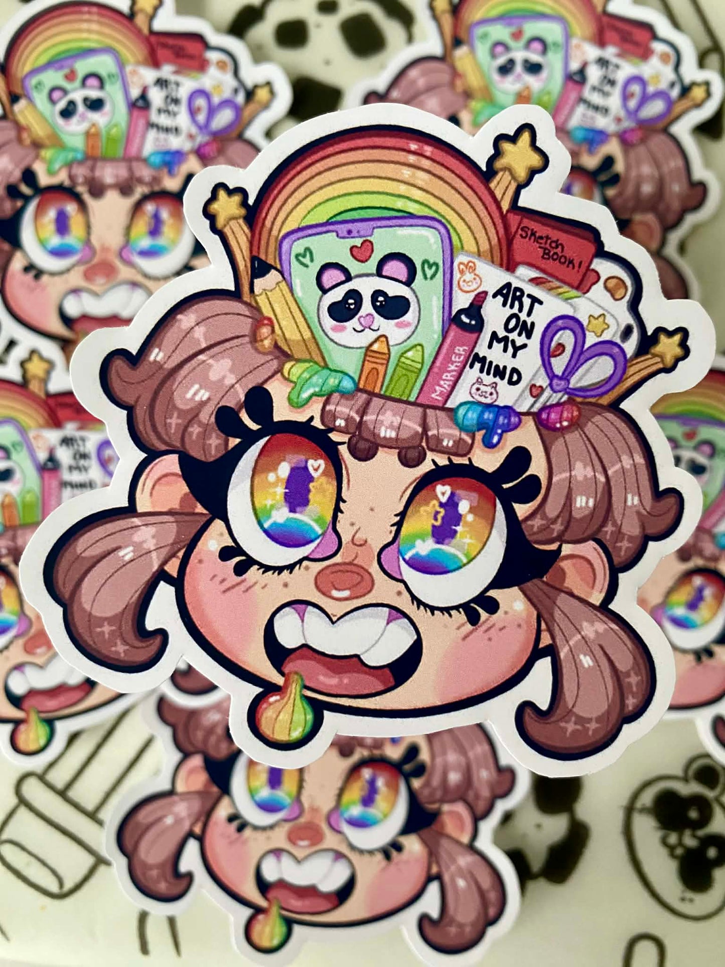 Art on my mind sticker