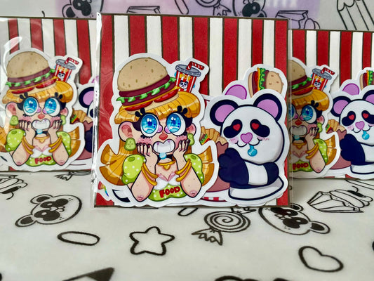 Burger time sticker pack