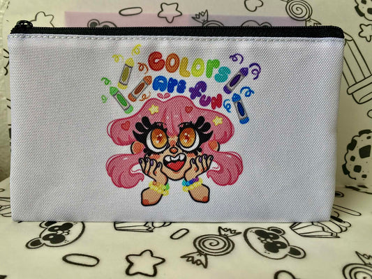 Colors are fun zipper pouch