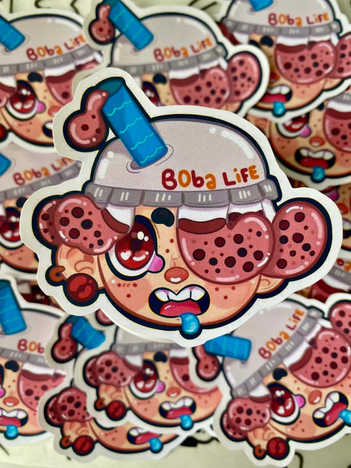 Boba life boy cutie sticker