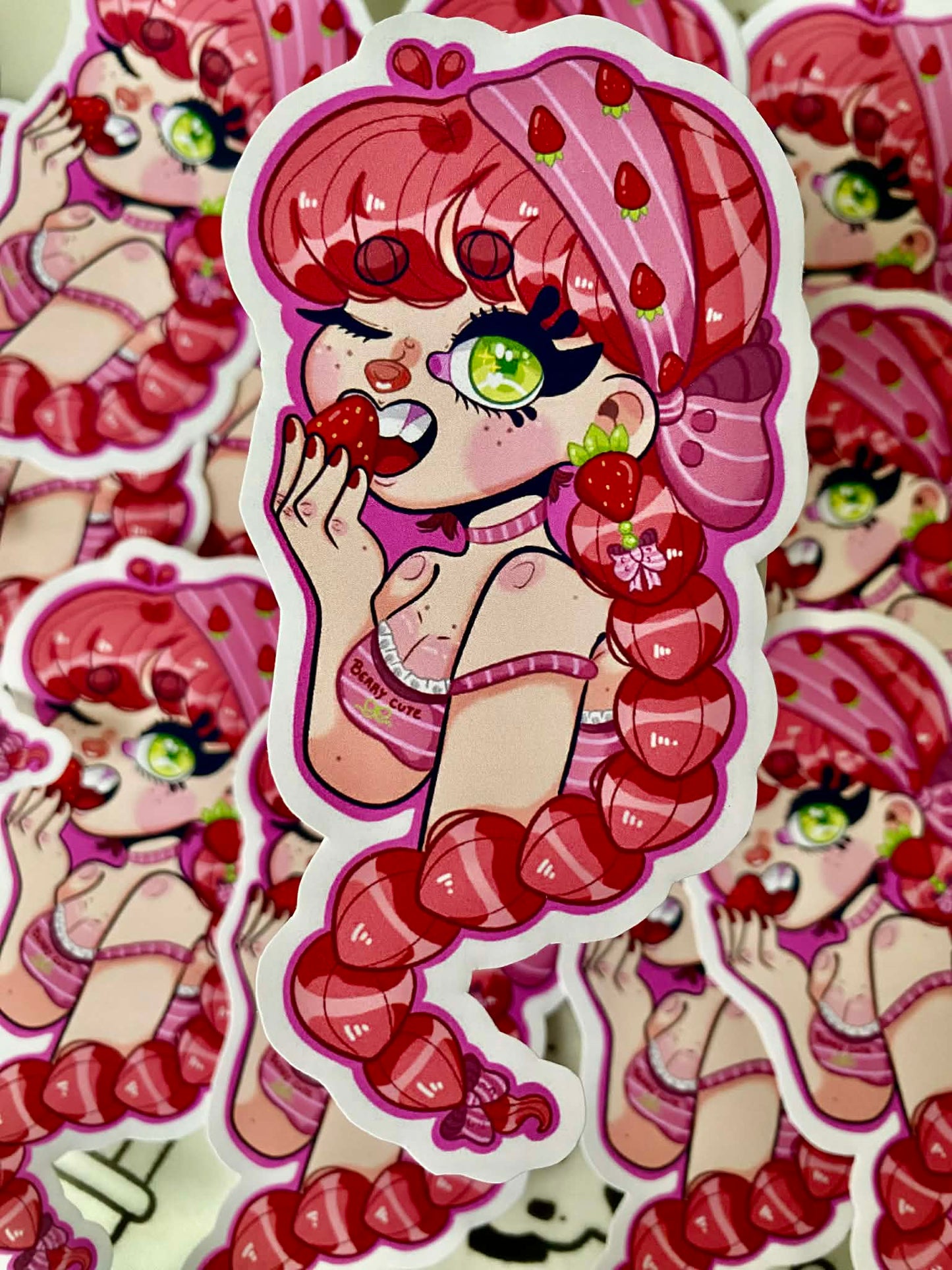 strawberry lover cutie sticker